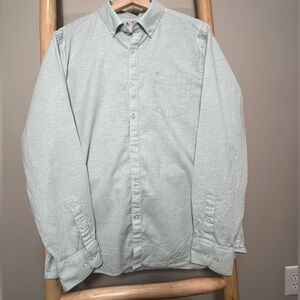 Penguin Large pastel mint green button down shirt